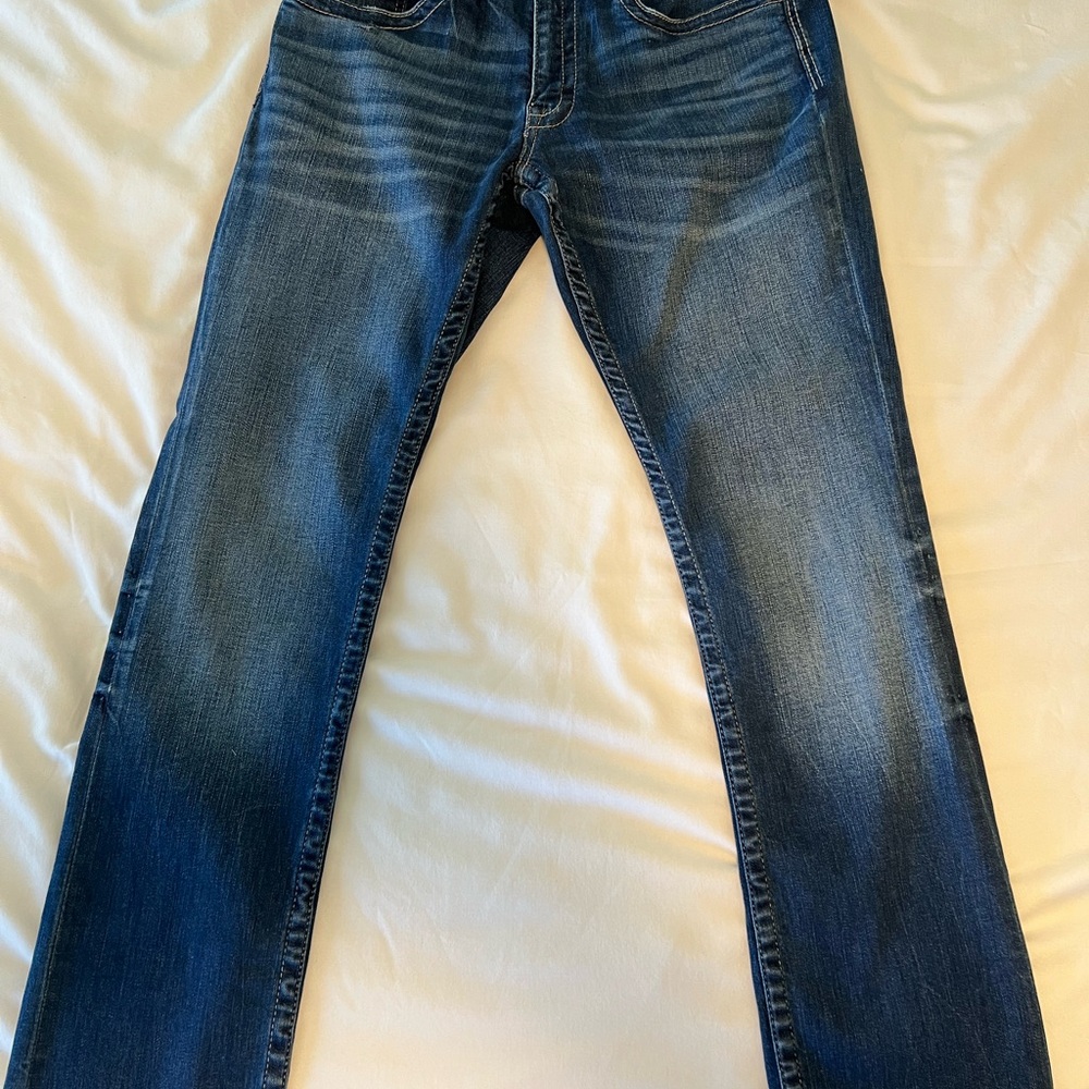 BKE Jake- Men's Dark Blue Straight Jeans